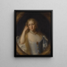 Portret van een dame - John Michael Wright — ingelijst kunstwerk aan de muur