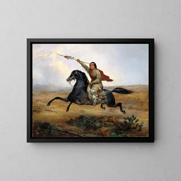 van Guerrier Towoccono Korakkookiss - John Mix Stanley — ingelijst kunstwerk aan de muur