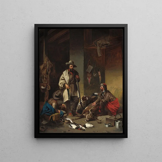 John Mix Stanley - The Trappers Cabin.webp