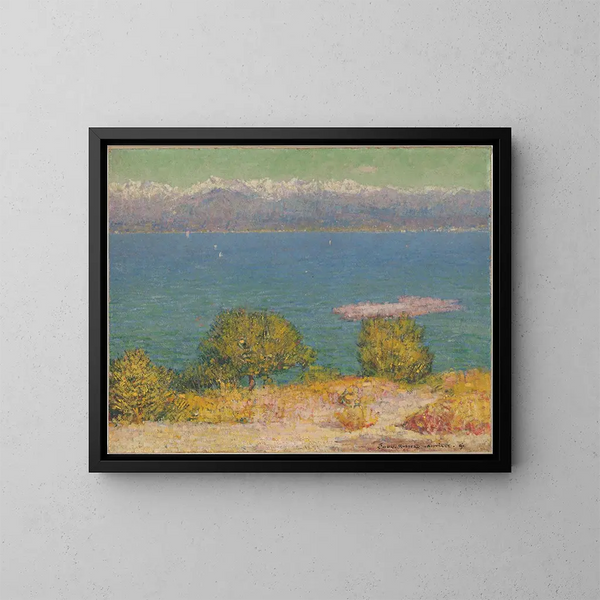 Landschap in Antibes - John Peter Russell — ingelijst kunstwerk aan de muur
