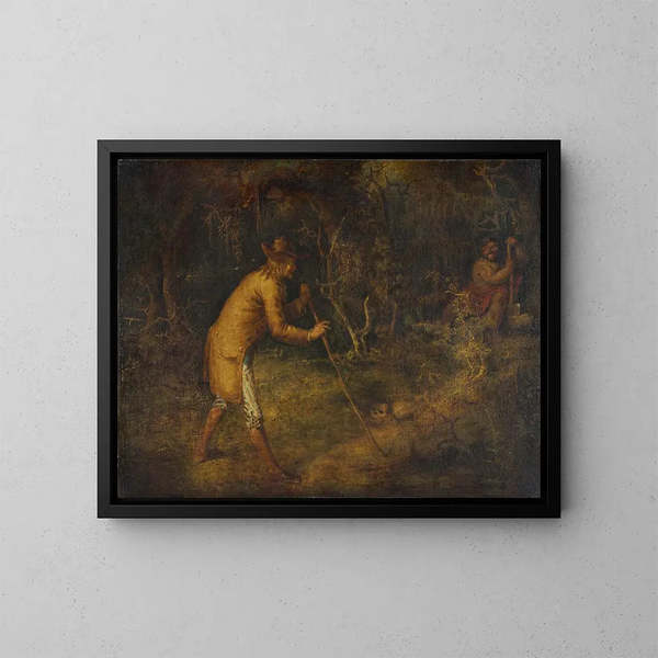 De Duivel en Tom Walker - John Quidor — ingelijst kunstwerk aan de muur
