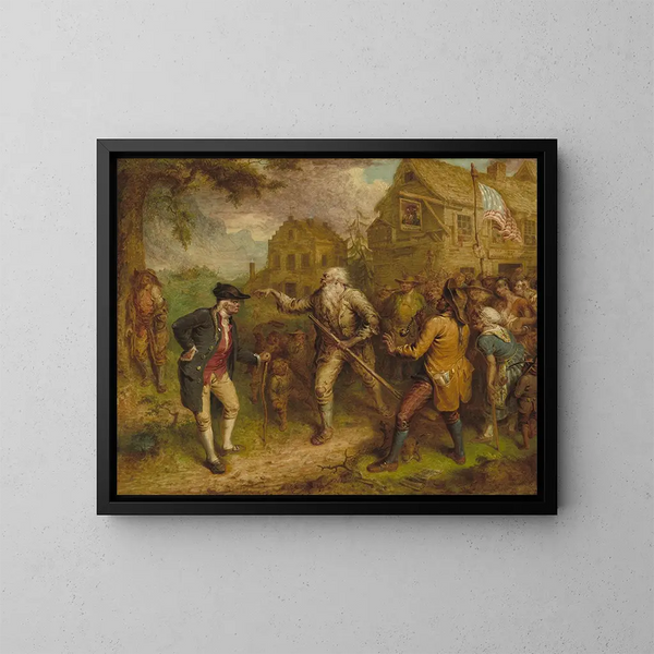 De Terugkeer van Rip Van Winkle - John Quidor — ingelijst kunstwerk aan de muur