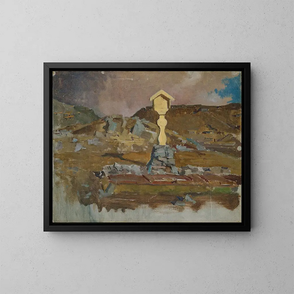 Tombeau van soldaat - John Quincy Adams — ingelijst kunstwerk aan de muur