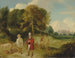 JMW Turner en Walter Fawkes in Farnley Hall - John R Wildman — weergave van het kunstwerk