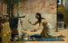 De begrafenis van een Egyptische kat - John Reinhard Weguelin — weergave van het kunstwerk