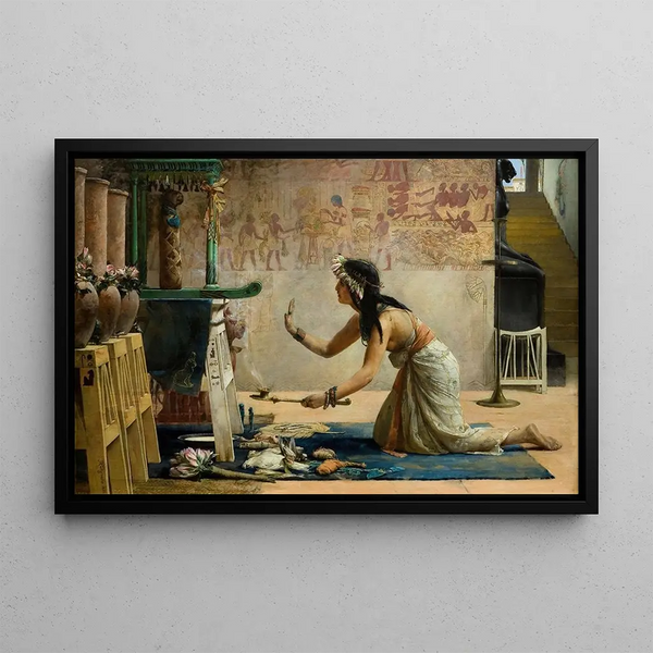 John Reinhard Weguelin - The Obsequies of An Egyptian Cat.webp