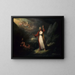 De Christus verleid door de duivel - John Ritto Penniman — ingelijst kunstwerk aan de muur