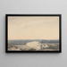 The Thames from Richmond Hill looking southwest - John Robert Cozens — framed artwork on a wall