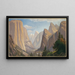Vallée de Yosemite, uitzicht naar het oosten vanaf het Mariposa-pad - John Ross Key — ingelijst kunstwerk aan de muur