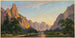 Vallée de Yosemite, uitzicht naar het westen - John Ross Key — weergave van het kunstwerk