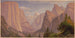 Vallée de Yosemite kijkend naar het oosten vanaf het pad van Mariposa (Conflictopmerking) - John Ross Key — weergave van het kunstwerk