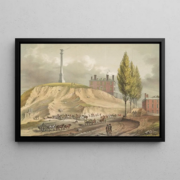 John Rubens Smith - Old Boston Beacon Hill from Mt Vernon St near the head of Hancock St.webp