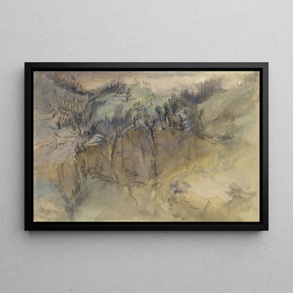 John Ruskin - Alpine Scene.webp