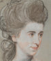 Hoofd van een dame - John Russell — weergave van het kunstwerk
