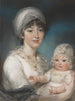 van mevrouw Robert Shurlock Henrietta Ann Jane Russell 1775-1849 en haar dochter Ann - John Russell — weergave van het kunstwerk