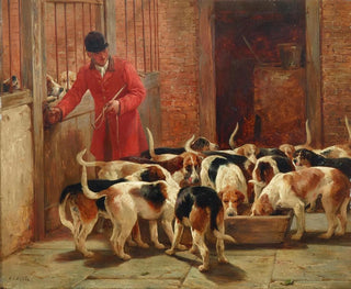 John Sargent Noble - Beagles before the Hunt.webp