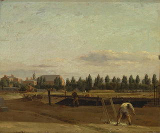 John Seguier - Excavating the Regents Canal with a View of Marylebone Chapel.webp
