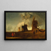 Moulins de drainage dans les Fens, Croyland, Lincolnshire - John Sell Cotman — ingelijst kunstwerk aan de muur