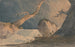 Cascades in een verlaten landschap - John Sell Cotman — weergave van het kunstwerk