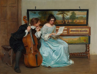 L'intervalle - John Seymour Lucas — weergave van het kunstwerk