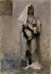 Une mendiante parisienne - John Singer Sargent — weergave van het kunstwerk