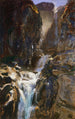 Een waterval - John Singer Sargent — weergave van het kunstwerk