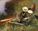 Een studie in de openlucht - John Singer Sargent — weergave van het kunstwerk