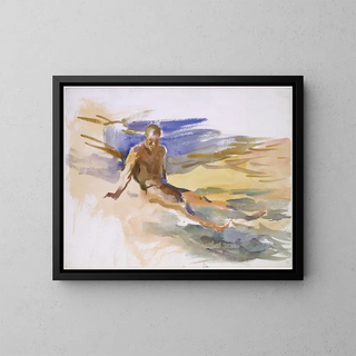 Badende in Florida - John Singer Sargent — ingelijst kunstwerk aan de muur
