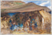 Beddengoed tent - John Singer Sargent — weergave van het kunstwerk