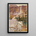 Kampement en waterval - John Singer Sargent — ingelijst kunstwerk aan de muur