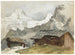 Chalets Breithorn à Mürren - John Singer Sargent — weergave van het kunstwerk