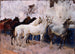 Paarden in Palma - John Singer Sargent — weergave van het kunstwerk