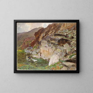 in de Simplon-vallei - John Singer Sargent — ingelijst kunstwerk aan de muur