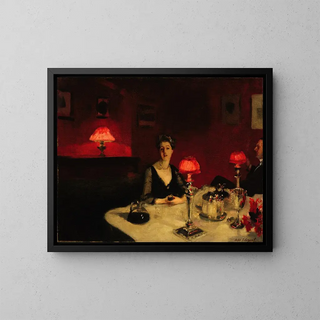 Le Verre de Porto - John Singer Sargent — ingelijst kunstwerk aan de muur