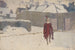 Mannequin in de sneeuw - John Singer Sargent — weergave van het kunstwerk