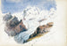 De Mont Rose vanaf Hörnli Zermatt - John Singer Sargent — weergave van het kunstwerk