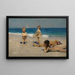 Neapolitan children bathing - John Singer Sargent — framed artwork on a wall
