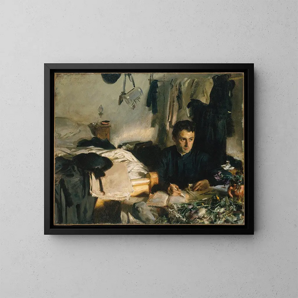 Père Sébastien - John Singer Sargent — ingelijst kunstwerk aan de muur
