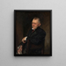 Portret van James Whitcomb Riley - John Singer Sargent — ingelijst kunstwerk aan de muur