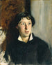 Portret van Vernon Lee 1856-1935 - John Singer Sargent — weergave van het kunstwerk