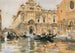 Rio dei Mendicanti, Venetië - John Singer Sargent — weergave van het kunstwerk