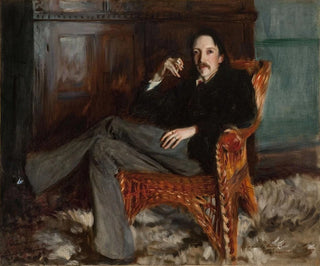Robert Louis Stevenson - John Singer Sargent — weergave van het kunstwerk