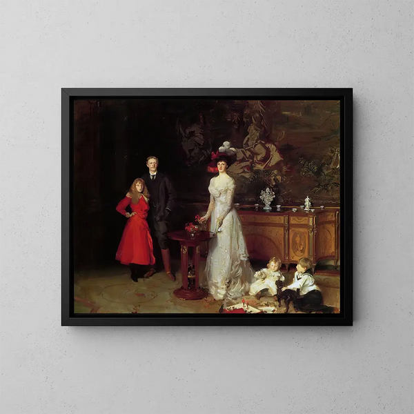 Sir George Sitwell, Lady Ida Sitwell en hun familie - John Singer Sargent — ingelijst kunstwerk aan de muur