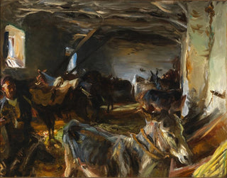Stal in Cuenca - John Singer Sargent — weergave van het kunstwerk