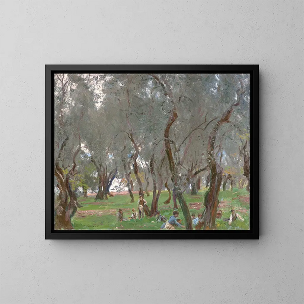 De olijfgaard - John Singer Sargent — ingelijst kunstwerk aan de muur