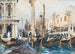La Piazzetta met Gondels - John Singer Sargent — weergave van het kunstwerk