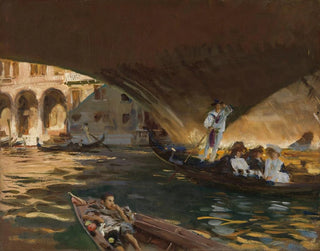 Le Rialto - John Singer Sargent — weergave van het kunstwerk