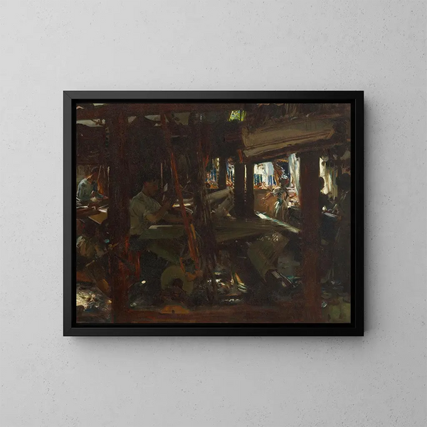 De wevers - John Singer Sargent — ingelijst kunstwerk aan de muur