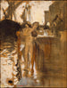 Twee naakte zwemmers staand op een kade - John Singer Sargent — weergave van het kunstwerk