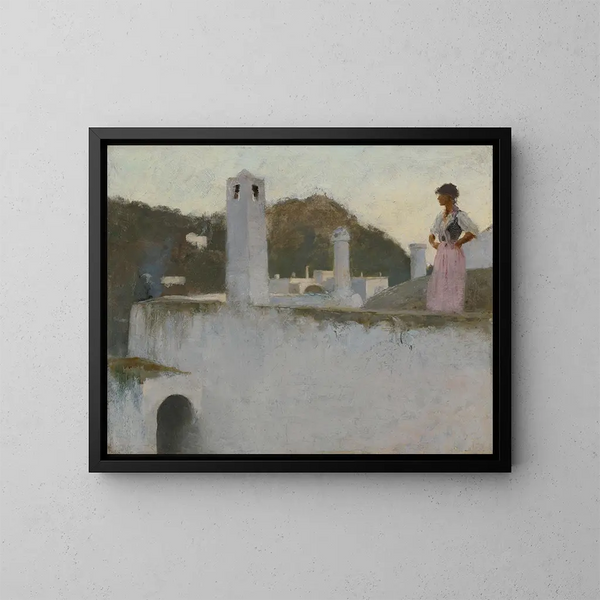 Vue van Capri - John Singer Sargent — ingelijst kunstwerk aan de muur